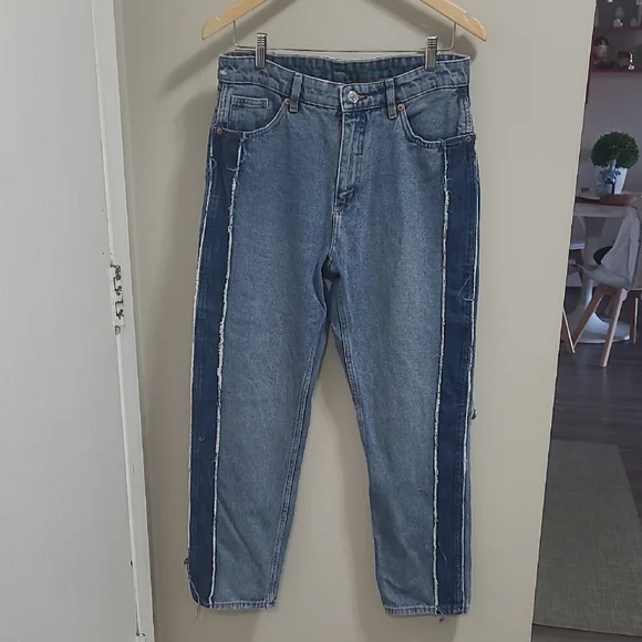 MONKI - Two-Tone Denim Jeans - Picture 1 of 6